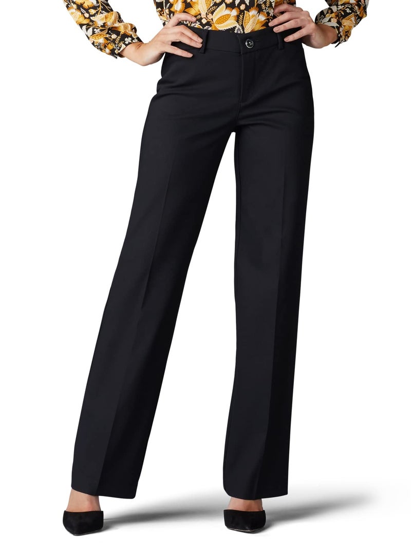 Lee Women's Ultra Lux Comfort with Flex Motion Trouser Pant Black 18 Medium - Image 1