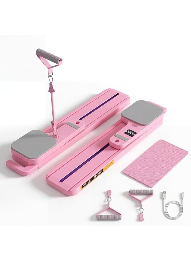 Prince Distribution Portable Pilates Reformer | 6-1 at Home Pilates Board | at-Home Full Body Trainer | Core & Glute Sculptor | Leg Toning | Dual Function | LED Timer with Calorie Tracker - Image 1