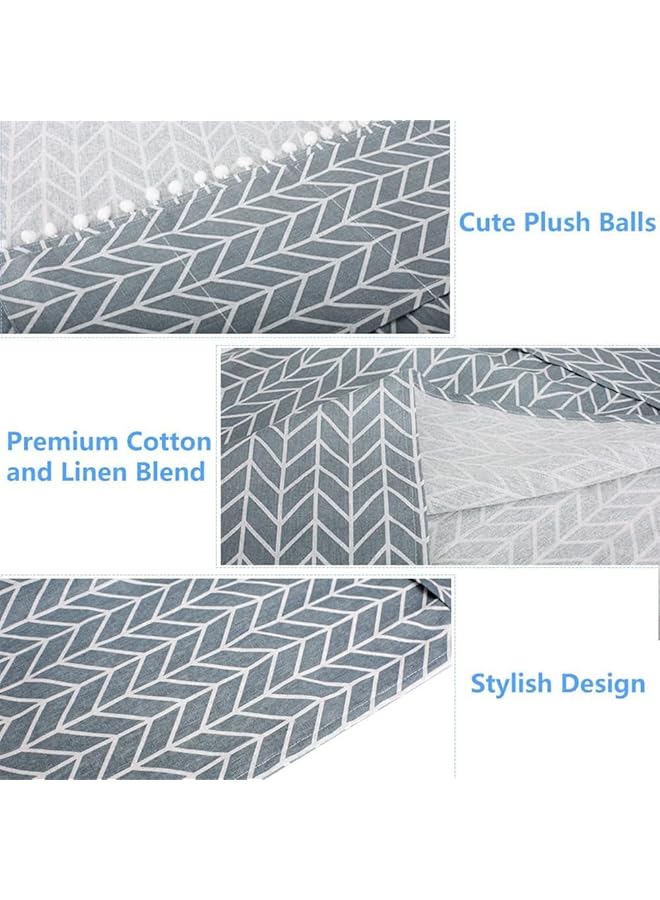 إيروريكس أغطية علوية للغسالة والمجفف، غطاء الغسالة، غطاء الغبار للثلاجة، غطاء علوي للغسالة، تحميل أمامي للمنزل والمطبخ، غسيل الملابس مع أكياس تخزين 55 × 130 سم، أسهم رمادية - Image 3