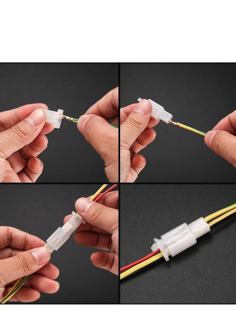 380 Pcs Terminal Wire Connectors 2.8mm 2 3 4 6 Pin Plug Kit, Automotive Housing Header Crimp Electrical Bullet for Car, Motorcycle, Boats  - Image 4