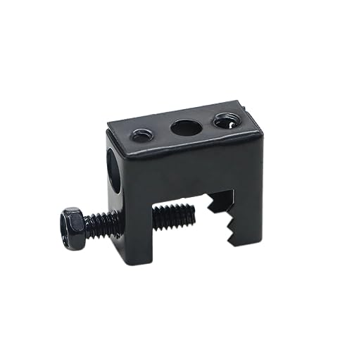 Baudelun Upgrade Baudelun 1/4"-20 Beam Clamps, Black Steel Bolt-on Beam Clamp for 1/4" and 3/8" Threaded Rod, S-hooks and Bridle Rings, 25 Packs - Image 1