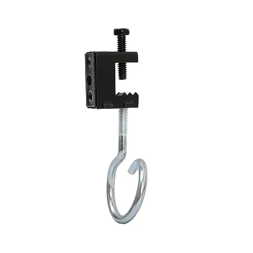 Baudelun Upgrade Baudelun 1/4"-20 Beam Clamps, Black Steel Bolt-on Beam Clamp for 1/4" and 3/8" Threaded Rod, S-hooks and Bridle Rings, 25 Packs - Image 5