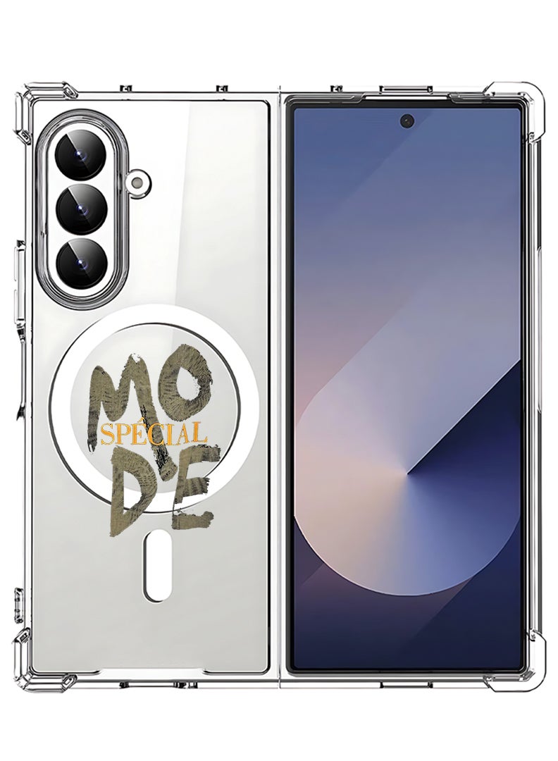 Theodor Magnetic Case for Samsung Galaxy Z Fold 7 Compatible with MagSafe Wireless Charging, Shockproof Phone Bumper Cover Mode special - Image 1