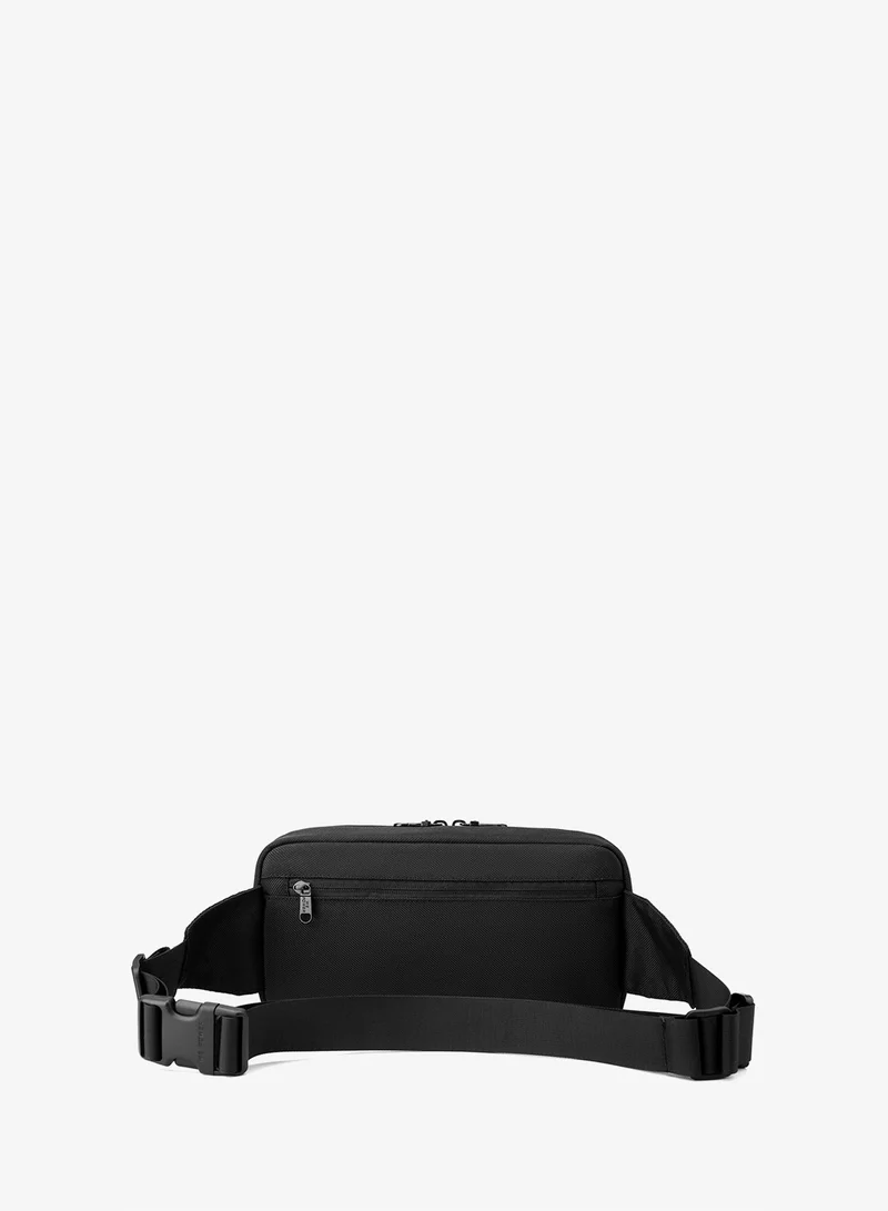 Hike Black Waist 11-inch Bag Anti-Theft Water Resistant Shock Proof Business Leisure Crossbody Chest Bag for Men and Women, HK2121, Black  | Best Price UAE
