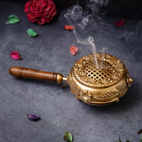 Webelkart Metal Incense Burner Butterfly Loban Dani Dhoop Dani,Sambrani Holder Aarti Metal Loban Dhoop Dani/Dhoop Dani Burner for Home Office Temple Puja - Dhoop Stand - Image 1