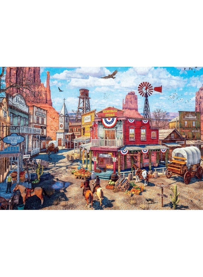 Buffalo Games - Country Life - Old Western Town - 500 Piece Jigsaw Puzzle - Image 1