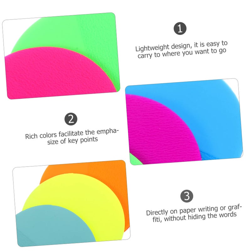 8 Colorful Repositionable Sticky Tabs For Books Office Highlight Markers - Image 5