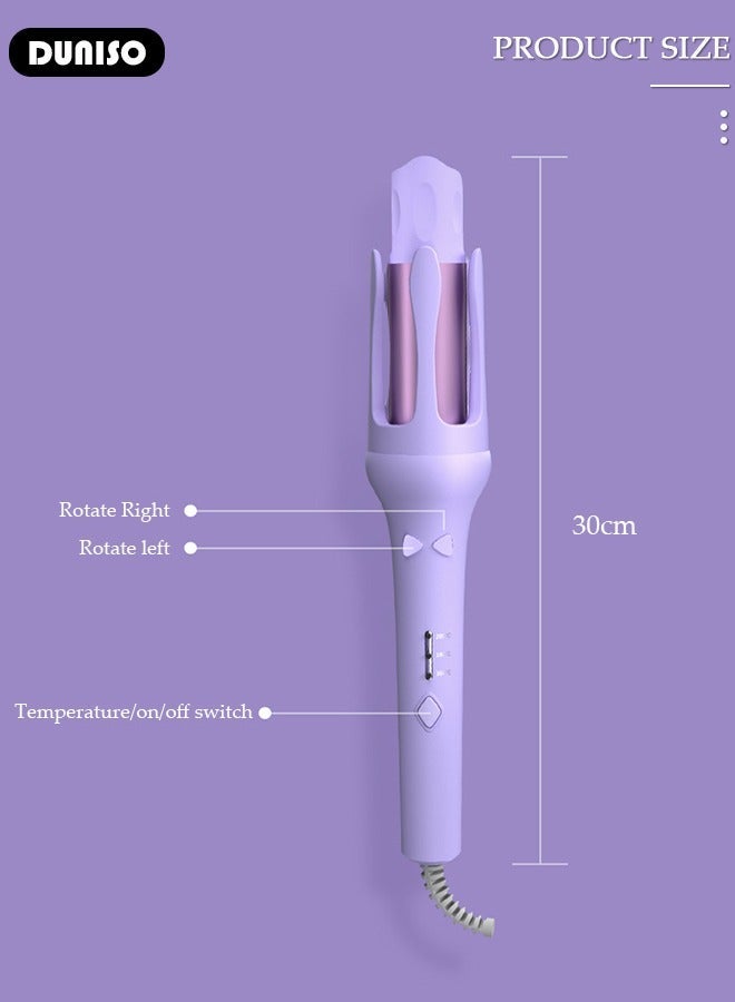 DUNISO Automatic Hair Curler Rollers,Advanced Petal-shaped Auto Curling Iron 32mm Large Waves,Hair Care Coating,Fast Heating,3 Temperatures control,Multi-Protections,Create Pretty Curls Effortlessly - Image 4