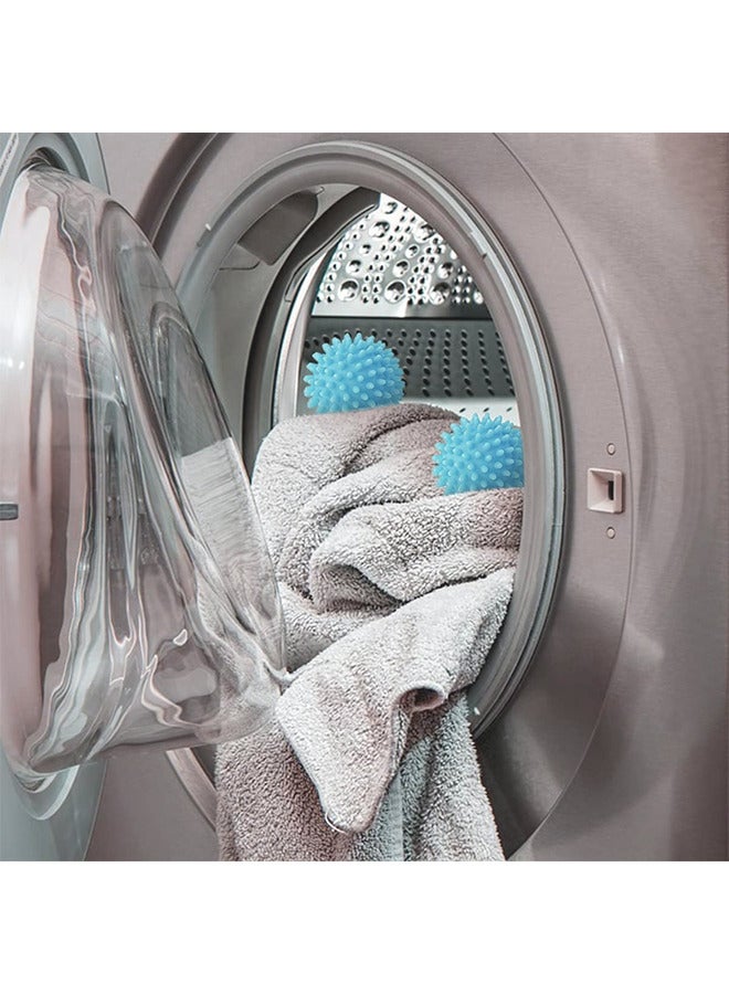 كرات مجفف الملابس ، مجموعة كرات المجفف من 6 ، كرات مجفف موفرة للطاقة ، قابلة لإعادة الاستخدام مجفف الملابس المنعم كرات الغسالة للغسالة المنزلية التجفيف السريع ، أزرق - Image 5