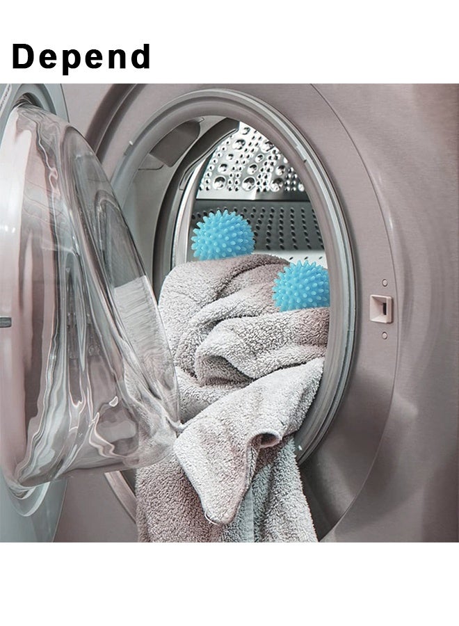 Depend Tumble Dryer Balls, Dryer Balls Set Of 6, Energy Saving Dryer Balls, Reusable Tumble Dryer Clothes Softener Washing Machine Balls For Home Washing Machine Quick Drying, Blue - Image 5