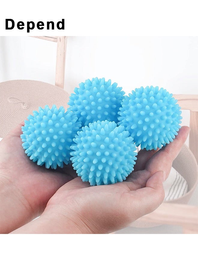 Depend Tumble Dryer Balls, Dryer Balls Set Of 6, Energy Saving Dryer Balls, Reusable Tumble Dryer Clothes Softener Washing Machine Balls For Home Washing Machine Quick Drying, Blue - Image 4