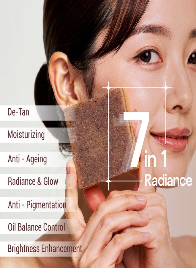 Kozicare Kojic Radiance Soap + Scrub | 7-in-1 Magic Soap Bar with 2% Kojic Acid, 1% Niacinamide & Vitamin C for De-Tan & Anti-Pigmentation | Exfoliating Face & Body Soap Bar | Fades Dark Spot | 120g - Pack of 3 - Image 3
