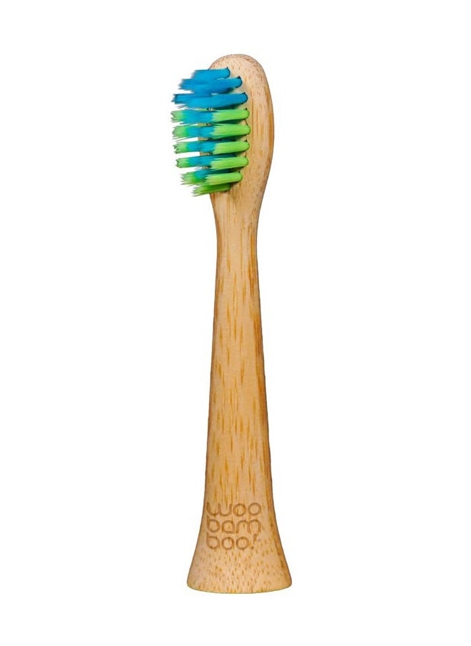 WooBamboo - WooBamboo! Electric Toothbrush Replacement Heads (Soft) Sustainable BPA-Free Electric Toothbrush Heads Made from Bamboo (Pack of 2) - Image 1