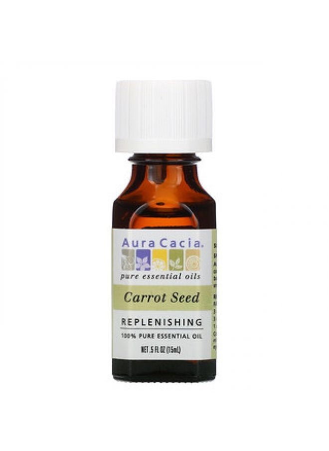 Aura Cacia Aura Cacia 100% Pure Essential Oil Carrot Seed 0.5 fl oz 15 ml 