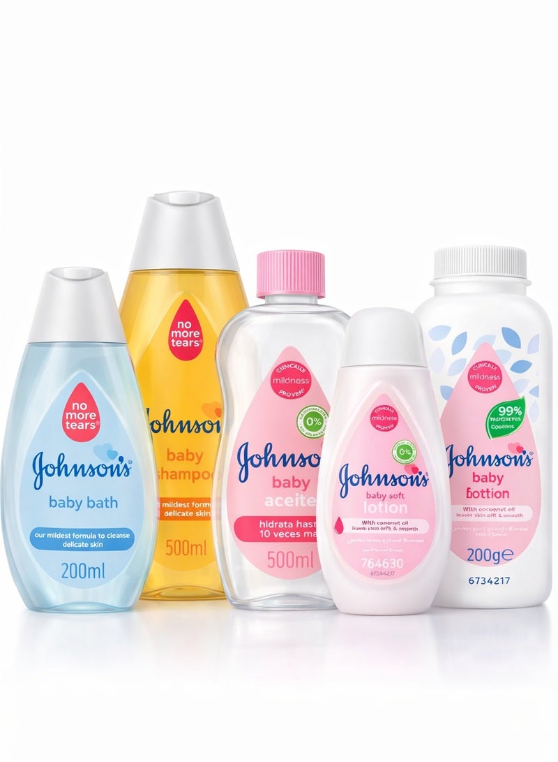 Johnson's Baby Daily Care Set - 5 Pieces - Image 1