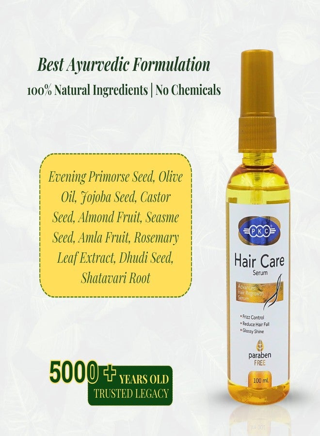 PKC 100% Natural Hair Serum for Hair Fall Control & Growth | 100ml | Frizz-Free Shine | Non-Greasy Leave-In Formula | With Amla, Aloe Vera, Onion Seed | For All Hair Types - Image 3
