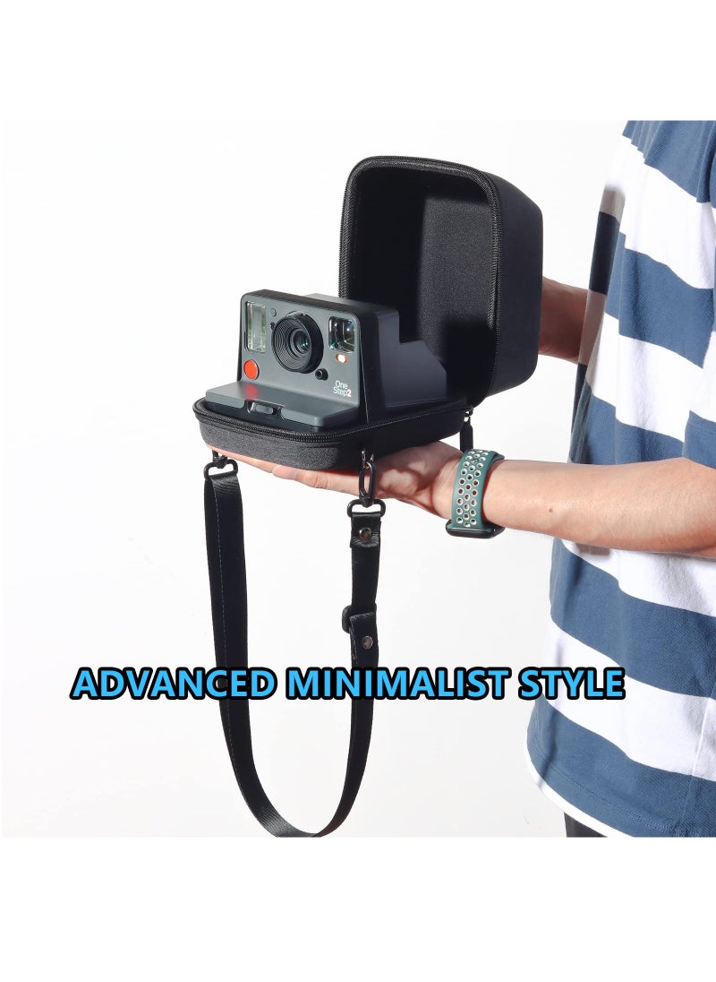 KASTWAVE - Hard Case for Polaroid OneStep 2/OneStep+/Now/Now+ - I-Type Instant Film Camera- EVA Cloth Protective Bag for Polaroid One Step 2/One Step+ Plus/Now/Now+ Plus Instant i-Type Camera - Black - Image 1