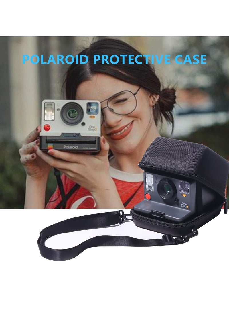 KASTWAVE - Hard Case for Polaroid OneStep 2/OneStep+/Now/Now+ - I-Type Instant Film Camera- EVA Cloth Protective Bag for Polaroid One Step 2/One Step+ Plus/Now/Now+ Plus Instant i-Type Camera - Black - Image 1