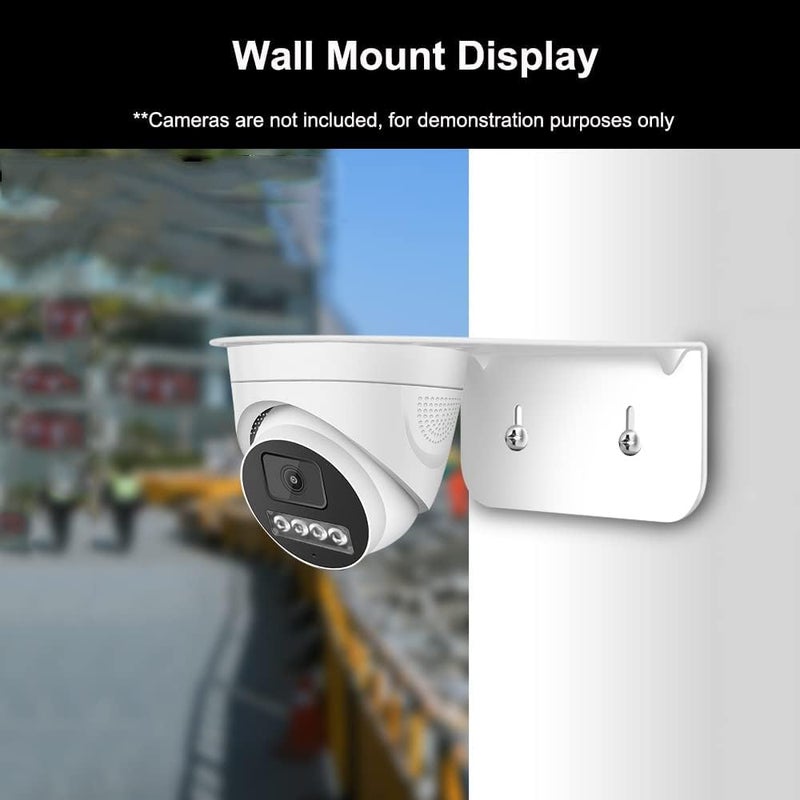 Bectro حامل تركيب على شكل حرف L لكاميرا القبة والرصاصة معدني ثقيل، مضاد للصدأ، مطلي بمسحوق 7 عمليات للاستخدام الداخلي والخارجي (عبوة من 2 مجموعة) - Image 2