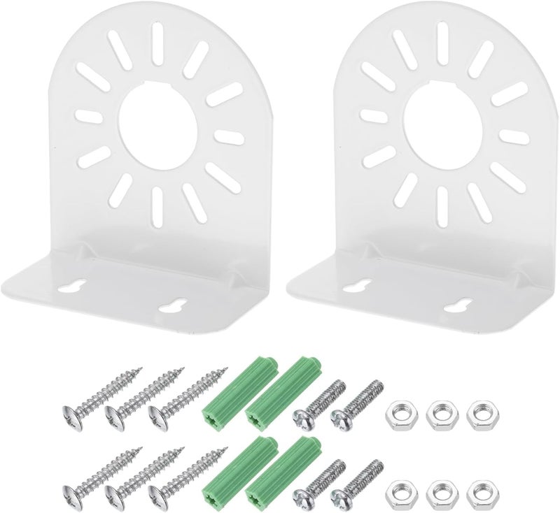 Bectro حامل تركيب على شكل حرف L لكاميرا القبة والرصاصة معدني ثقيل، مضاد للصدأ، مطلي بمسحوق 7 عمليات للاستخدام الداخلي والخارجي (عبوة من 2 مجموعة) - Image 1