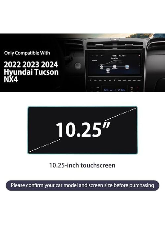 Luwu 10.25 Inch Center Touchscreen Tempered Glass Screen Protector For Hyundai Tucson 2022 2023 2024 - Image 3