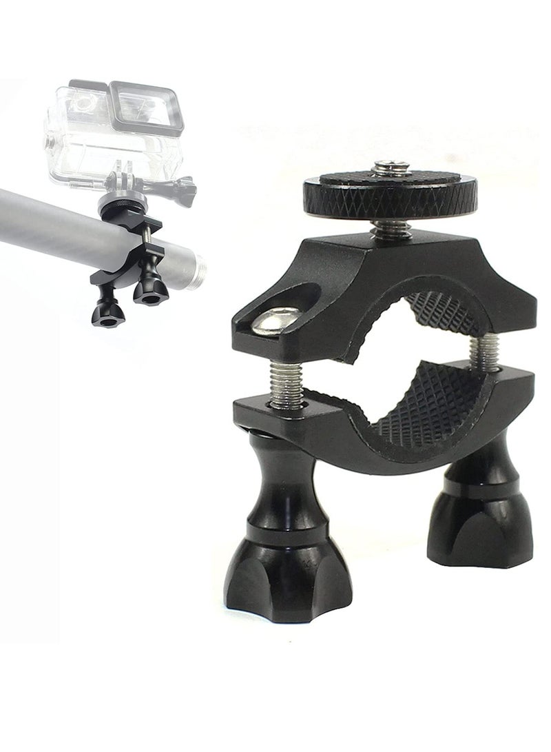 Generic Bike Camera Mount, Bicycle/Motorcycle Bracket with 1/4 Screw Adapter for OSMO Action, Gopro 7 6 5 4, SJCAM, XiaoYi Action Cameras, Handlebars Diameter of 1.3 3.2cm  - Image 1