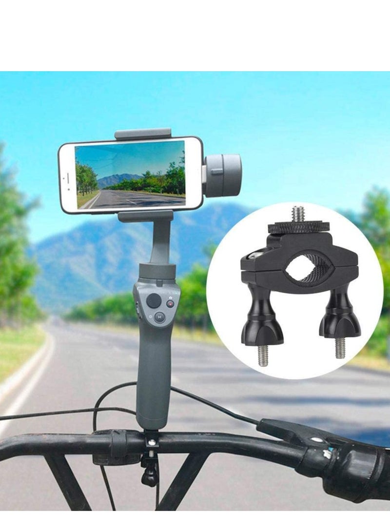 Generic Bike Camera Mount, Bicycle/Motorcycle Bracket with 1/4 Screw Adapter for OSMO Action, Gopro 7 6 5 4, SJCAM, XiaoYi Action Cameras, Handlebars Diameter of 1.3 3.2cm  - Image 2