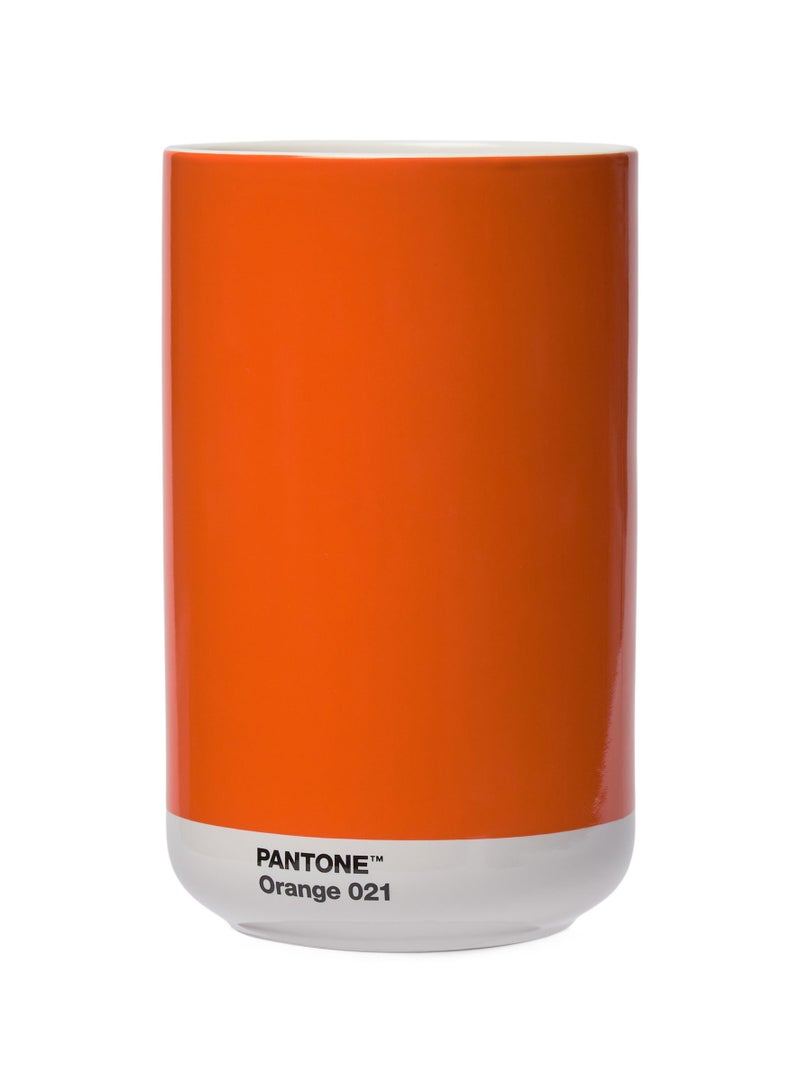 Pantone Modern Jar Container – Colorful Storage Vase – Orange – 1000ML – Gift Box
