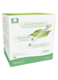 Organ(y)c Organyc Complete Protection Feminine Care Organic Cotton Tampons with Compact Applicator, Super, 16 Pieces - Pack of 1  - Image 2