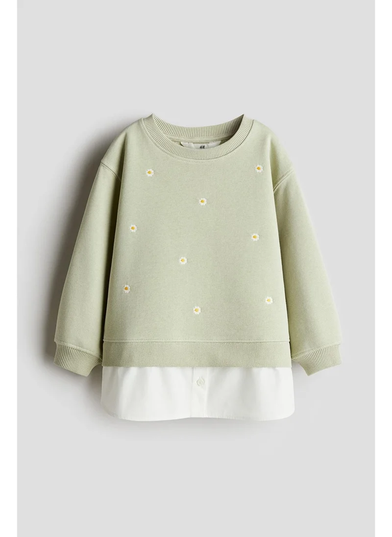 اتش اند ام Double-layered sweatshirt