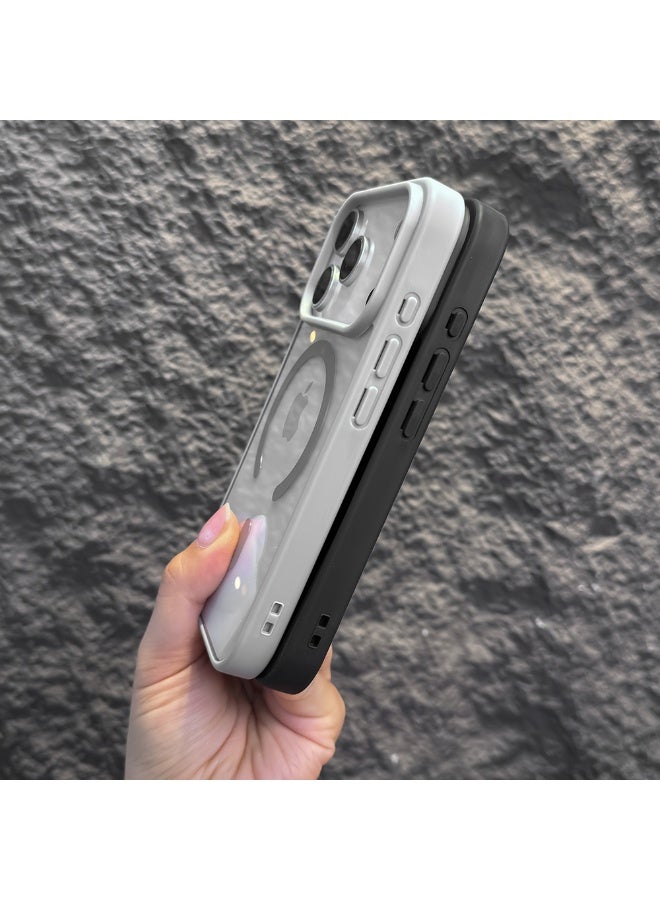 iPhone 17 Pro Max Magsafe Transparent with Black Bumper Case - N52 Stronger Magnets - Image 3