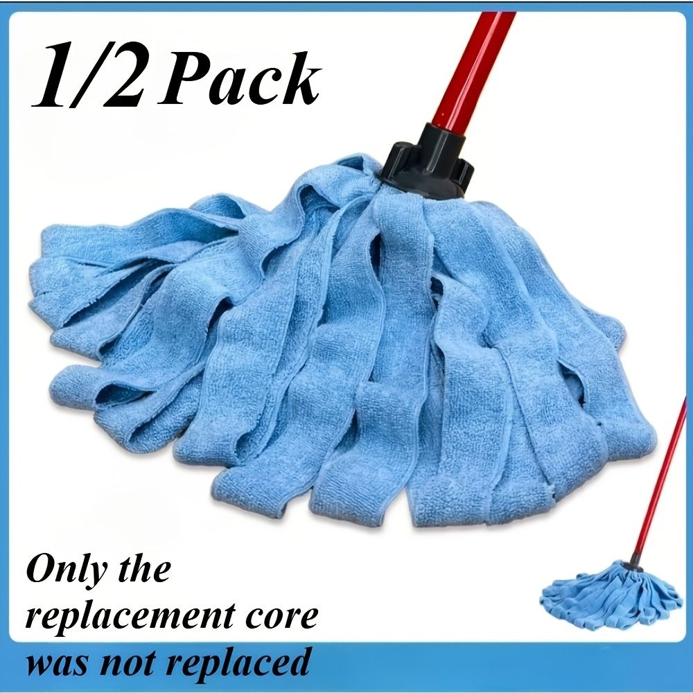 1 Pack Blue Microfiber Spin Mop Replacement Heads Efficient Cleaning Solution Easy Wring Refills Picking Up Dust Dirt Hair And Grease Durable And Reusable For Long Lasting Performance