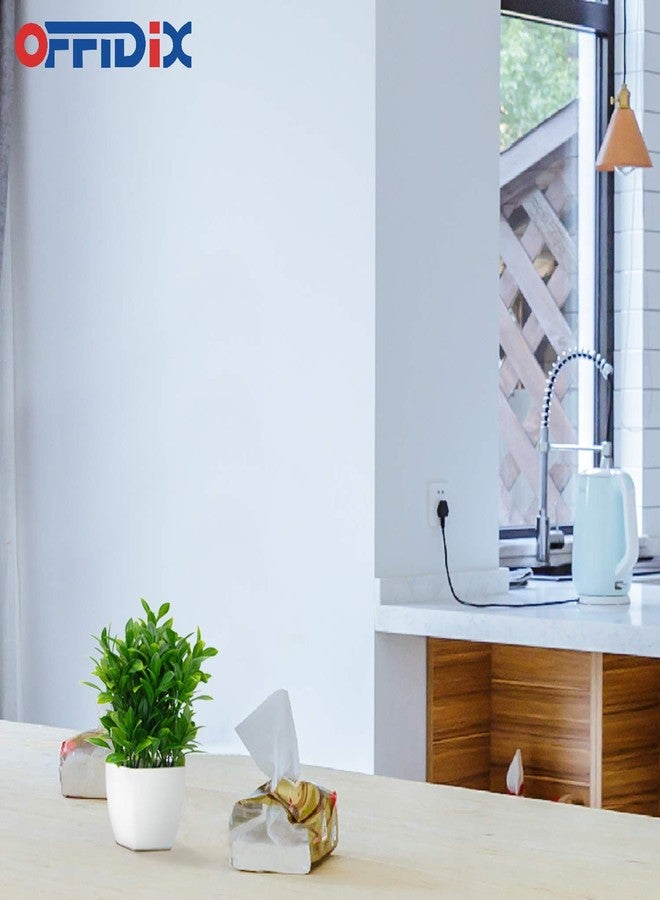 OFFIDIX Artificial Eucalyptus Plants with White Square Vase Small Artificial Tree for Office Desktop Decor Fake Plants for Home and Office Indoor Decorations - Image 5