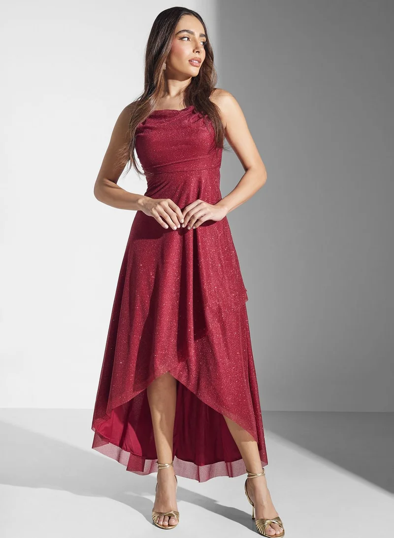 Ella Limited Edition Sparkly Asymmetric Dress