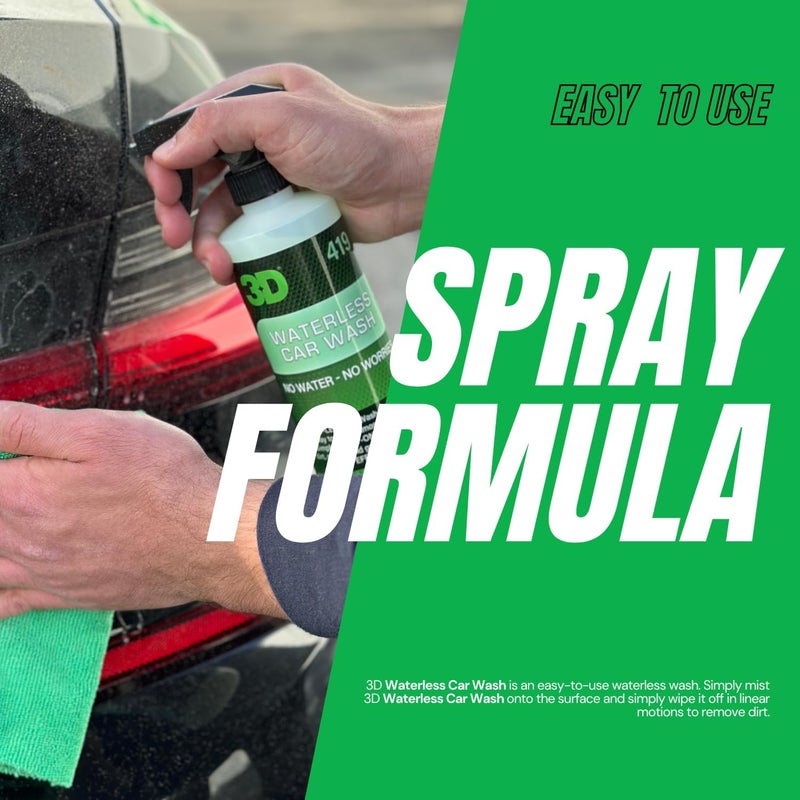 3D Waterless Car Wash - Easy Spray Waterless Detailing Spray - No Soap or Water Needed - Image 3