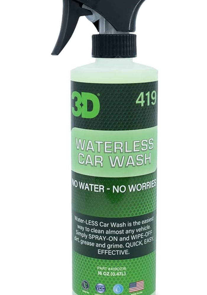 3D Waterless Car Wash - Easy Spray Waterless Detailing Spray - No Soap or Water Needed - Image 1