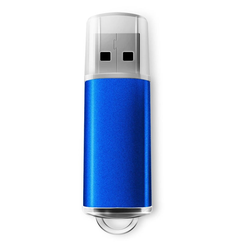 Beautiful color U disk shell wholesale car music USB enterprise exhibition business advertising lettering bidding gifts Blue Blue