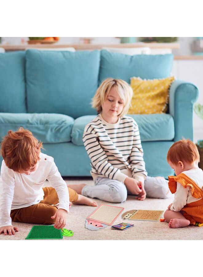 حصائر حسية للأطفال | بلاطات حسية للمراهقين | لوحة حائط حسية | سجادة حسية (حيوانات) | هدايا حسية | معدات غرفة حسية | أدوات اضطراب الحسية للعب اللمسي - Image 4