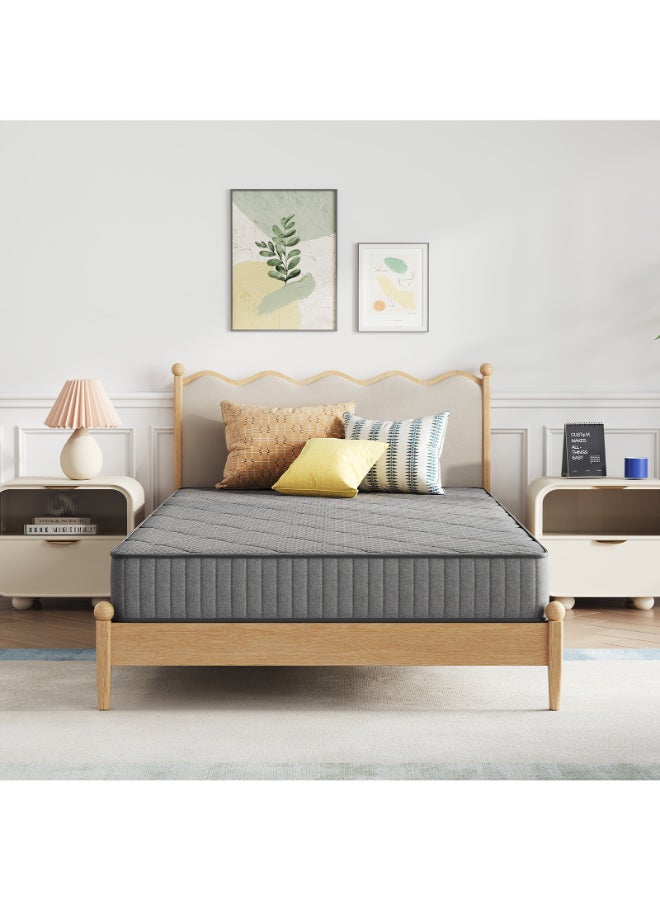 Novilla 15cm Super King Size 200*200CM Hybrid Mattress with Gel Memory Foam & Pocket Spring for Cooling Night Relief & Comfortable Rest Mattresses in a Box CertiPUR-US Certified