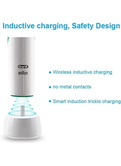 Topleo For Oral B Electric Toothbrush Charger Type 3757 Chargers for Oral B Pro 1 650 Pro 2 2500 Pro 3 3500 Smart 4 6 iO 4 5 6 Kids Vitality Genius X 8000 Toothbrushes Charging Adapter USB Plug  - Image 4