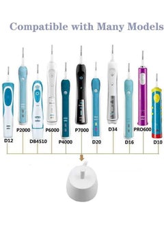 Topleo For Oral B Electric Toothbrush Charger Type 3757 Chargers for Oral B Pro 1 650 Pro 2 2500 Pro 3 3500 Smart 4 6 iO 4 5 6 Kids Vitality Genius X 8000 Toothbrushes Charging Adapter USB Plug  - Image 3