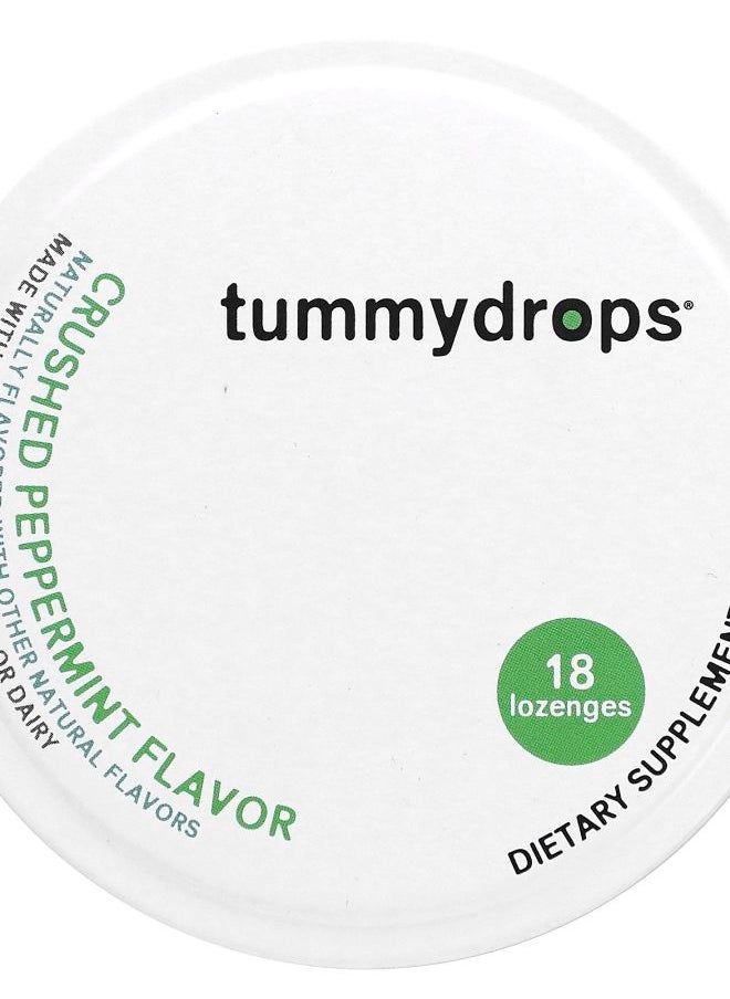 TUMMYDROPS - Crushed Peppermint 18 Lozenges - Image 1