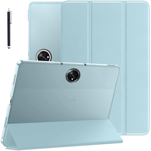 Robustrion Cover for OnePlus Pad Lite 11 inch Cover Case, Trifold Flip Cover Case for OnePlus Pad Lite Tablet Cover 11" with Translucent Back - Light Blue - Image 1