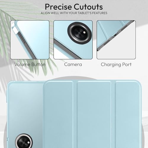 Robustrion Cover for OnePlus Pad Lite 11 inch Cover Case, Trifold Flip Cover Case for OnePlus Pad Lite Tablet Cover 11" with Translucent Back - Light Blue - Image 4