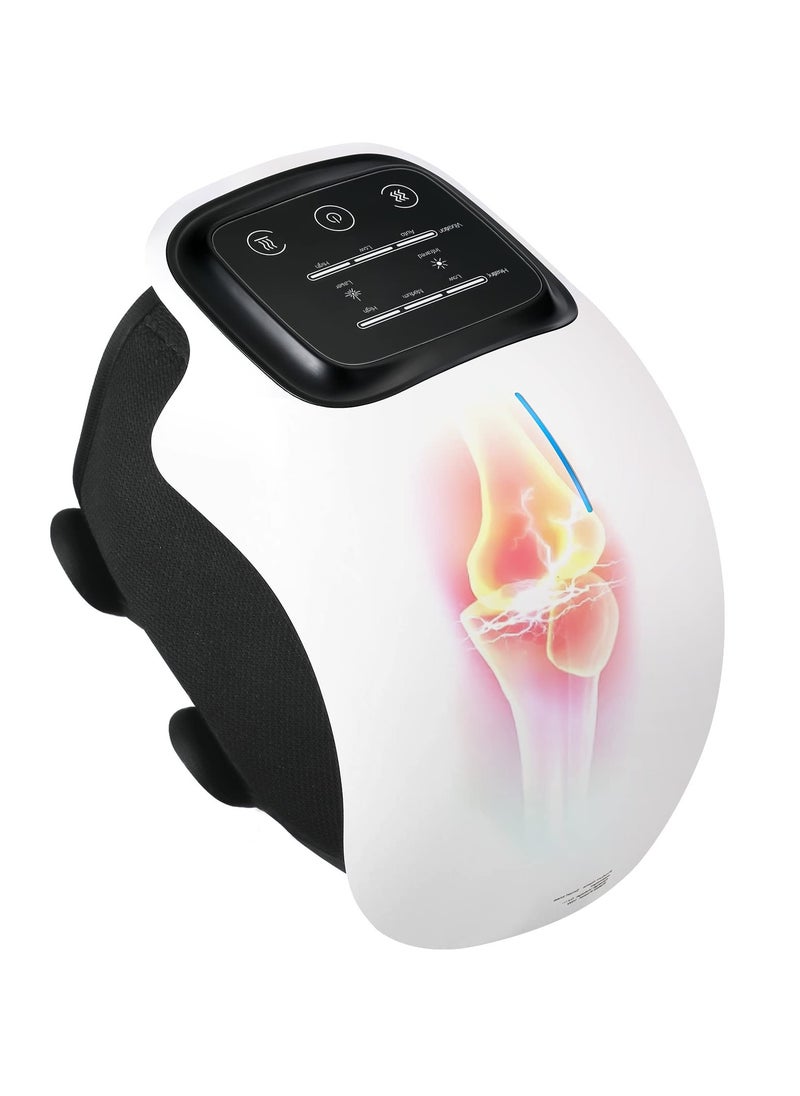 Cordless Knee Massager, FDA Registered, Infrared Heat and Vibration Knee Pain Relief for Swelling Stiff Joints, Stretched Ligament and Muscles Injuries, August 2022 Longer Knee Straps