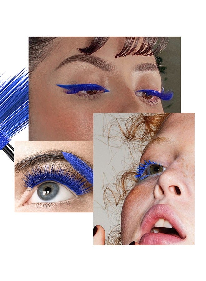 Maxfine Mascara Volume Lengthening，5D Silk Fiber Mascara with Folding Eyelash Comb Brush,Liquid Colored Mascara Lash Extensions,Waterproof, Sweat-proof, Non-blooming, Long and Multi-color Base#04  - Image 4