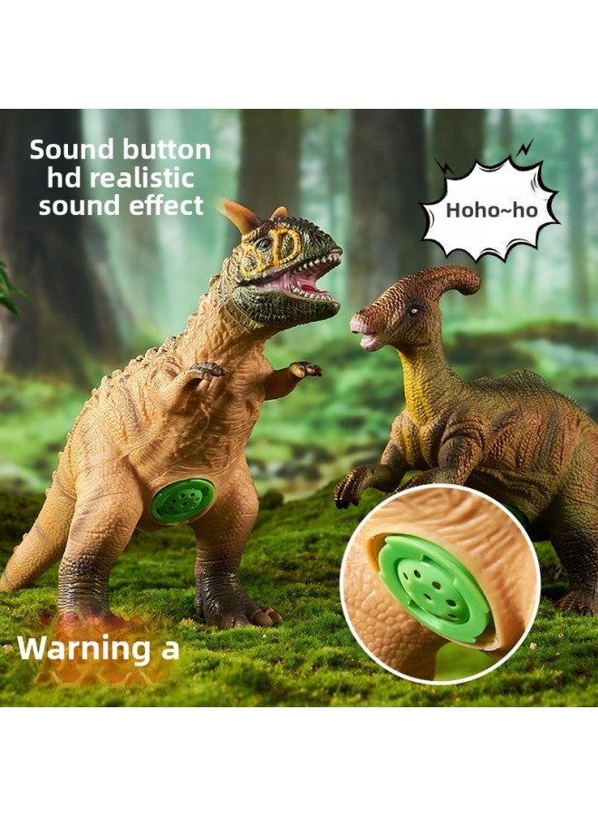 لعبة نموذج ديناصور حيواني محاكاة للأطفال، لعبة بلاستيكية كبيرة لعالم الديناصورات، تيرانوصور ريكس نيوسيوصور ستيجوسورس، اللون: K15-14 مع تيرانوصور مملوء بالقطن من الفينيل 43*15*16 سم 319 جرام - Image 4