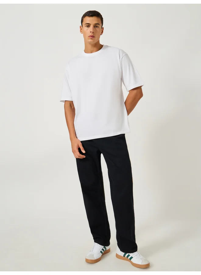 ستايلي Styli Back Botanical Graphic Print Oversized T-Shirt