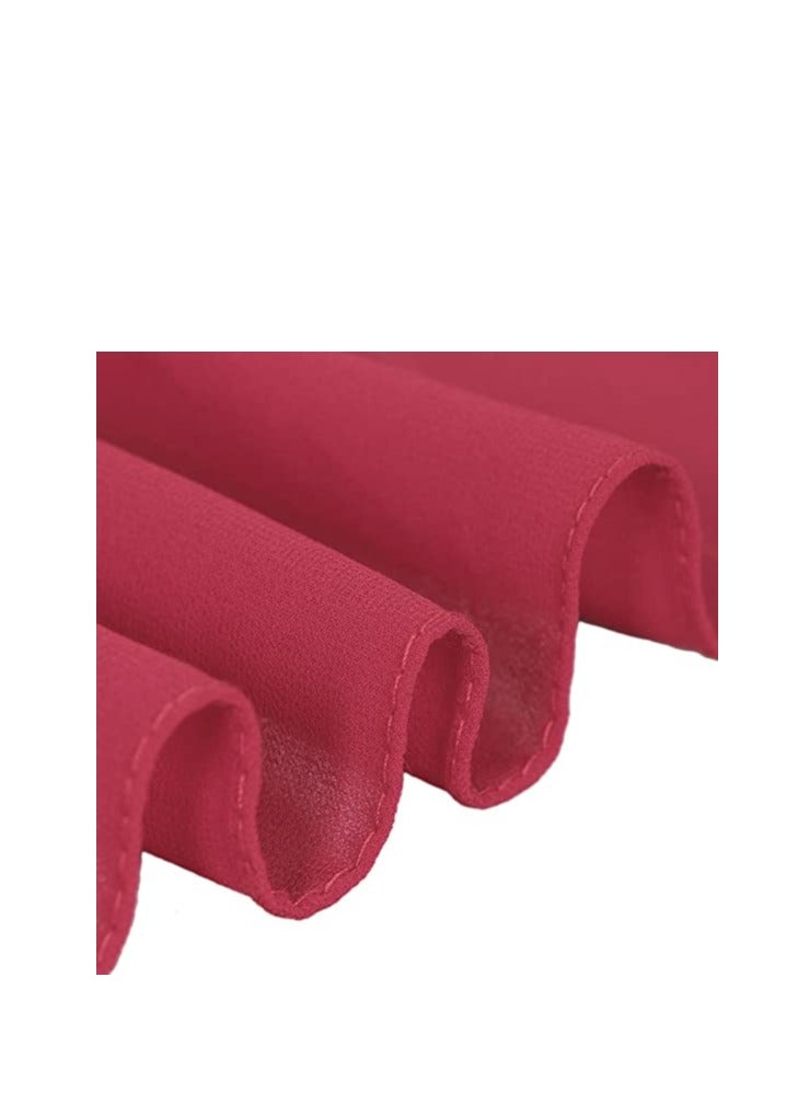 شال شيفون فقاعات بلون موحد للنساء، حجاب ناعم، شال طويل، لفات شالات - Image 4