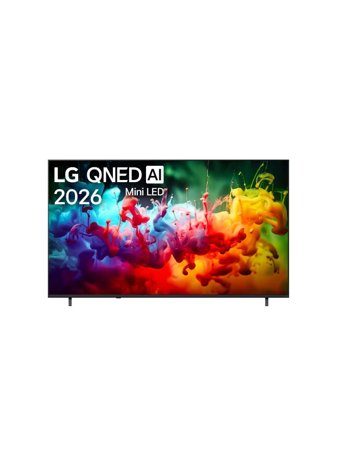 LG 85 inch LG QNED AI Mini LED 4K Smart TV Award‑winning Multi AI webOS 2026 - 85QNED72B6T Black - Image 1